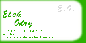 elek odry business card